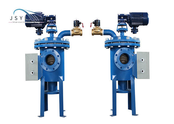 Simplex Carbon Steel 100um Filter Air Backwash Otomatis