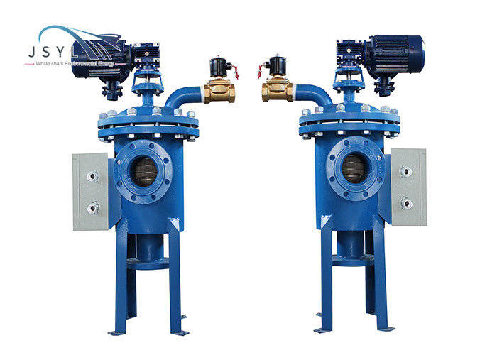 Simplex Carbon Steel 100um Filter Air Backwash Otomatis